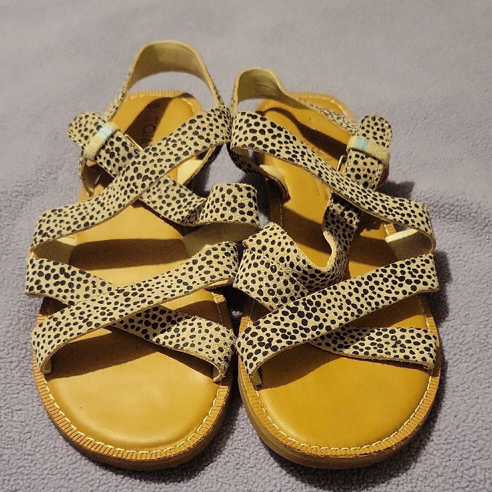 Toms Leopard Strappy Sandals